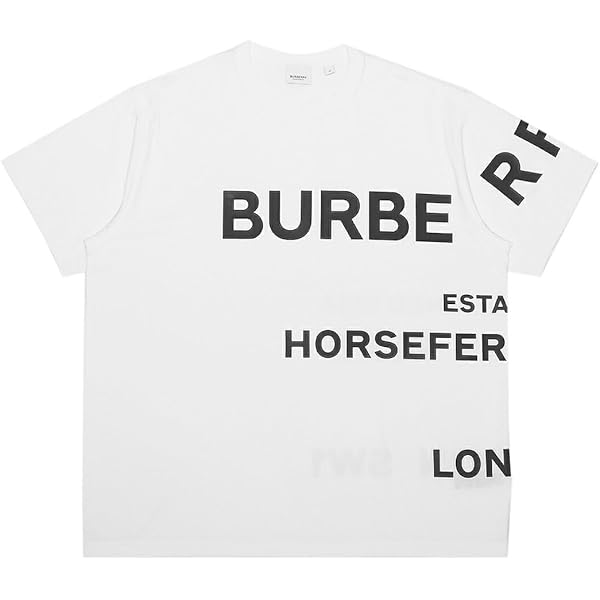Amazon | [BURBERRY] [バーバリー] Tシャツ Mサイズ ロゴT ホワイト